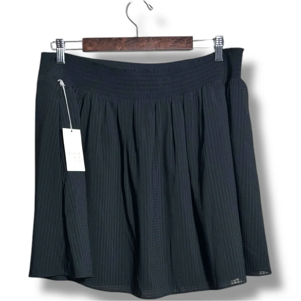 A New Day NWT XL Ebony Fully Lined High Wide Waistband Fit and Flare Mini Skirt - Picture 12 of 15